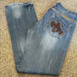 Cowgirl Tuff Blue Boot Cut Jeans